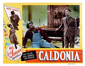 Images Dated 18th March 2016: CALDONIA, US lobbycard, Louis Jordan, (top left), Nicky O'Daniel, (bottom left), 1945