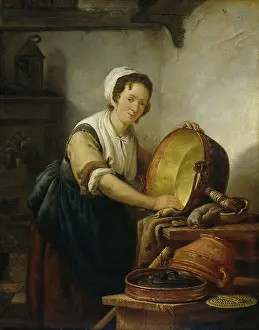 Labor Prints: The Caldron Scrubber, by Abraham van Strij 1st