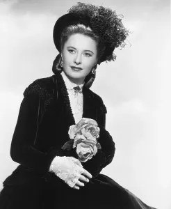 Lace Gloves Prints: CALIFORNIA, Barbara Stanwyck, portrait by A.L. Whitey Schafer, 1946