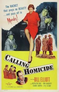 Homicide Prints: CALLING HOMICIDE, US poster art