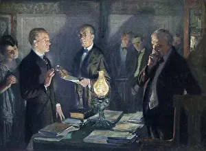 December Prints: Calvin Coolidge taking the oath of office on August 3