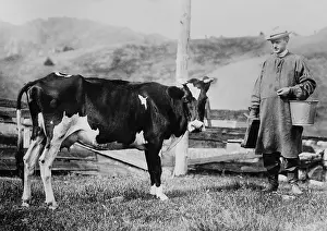 Calvin Prints: Calvin Coolidge wearing a smock and leather boots