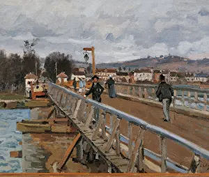 Argenteuil Prints: Camarets Port, by Alfred Sisley