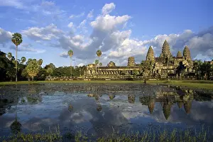 Temples Prints: CAMBODIA. Angkor. Angkor Wat. Angkor Wat Temple (12th c)