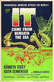 Creature Prints: IT CAME FROM BENEATH THE SEA, poster art, 1955