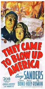 Explosion Prints: THEY CAME TO BLOW UP AMERICA, top left from left: George Sanders