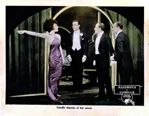 Rudolph Prints: CAMILLE, US lobbycard, Nazimova, Rudolph Valentino, 1921