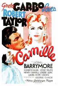 Garbo Prints: CAMILLE, US poster art, top from left: Robert Taylor, Greta Garbo, 1936