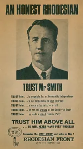 British Empire Prints: Campaign Poster for Ian Smith in 1960s