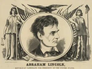 Constitution Prints: Campaign poster for Republican presidential candidate Abraham Lincoln