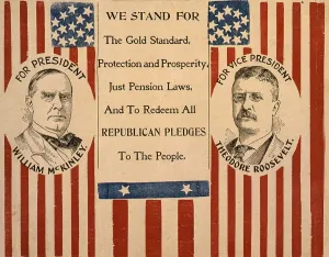 Inaugurations Prints: Campaign poster for William McKinley and Theodore Roosevelt