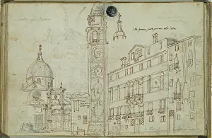 Dome Prints: Campo Santa Maria Formosa (from the church of Santa Maria Formosa looking towards the right side of the square)