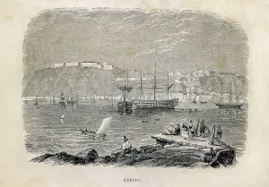 Canadians Prints: Canada (1844). Quebec. Etching. AISA/Everett Collection**US SALES ONLY**