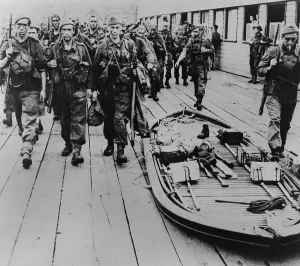 Defeated Prints: Canadian and British troops return from the Dieppe Raid of August 19