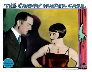 Brooks Prints: THE CANARY MURDER CASE, lobbycard, from left: William Powell, Louise Brooks, 1929