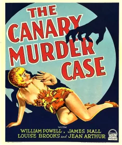 Louise Prints: THE CANARY MURDER CASE, Louise Brooks on window card, 1929
