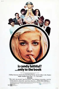 CANDY, US poster art, top left to right: Ringo Starr, John Astin, John Huston, James Coburn, Walter Matthau, Ewa Aulin, Marlon Brando, Charles Aznavour, Richard Burton