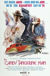 Automobile Prints: THE CANDY TANGERINE MAN, US poster, John Daniels (left), 1975