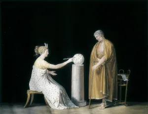 Astronomical Prints: CANOVA, Antonio (1757-1822). Urania and Thales