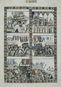 Miniatures Prints: Cantigas de Santa Maria (Virgin Mary Songs)