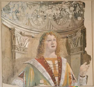 Square Image Prints: The Cantor, by Donato di Pascuccio di Antonio known as Bramante