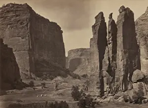 1870s Prints: Canyon de Chelly at Camp Beauty as photographed in 1873 by Timothy O'Sullivan