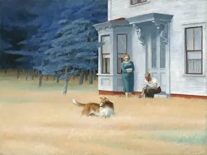 Lcgr1606 Prints: Cape Cod Evening, by Edward Hopper, 1939, American painting, oil on canvas