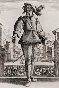 Performer Prints: Capitano, a stock character in the Commedia dell'arte