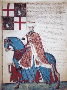 Petrarch 1304 1374 Prints: Capodilista Codex. 1434. Portrait of Giovanni Francesco Capodilista