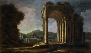 Colonnade Prints: Capriccio with Architectures and Marine