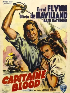 Films By Michael Curtiz Prints: CAPTAIN BLOOD, (aka CAPITAINE BLOOD), from left: Errol Flynn, Olivia de Havilland, 1935