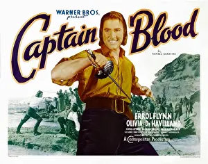 Films By Michael Curtiz Prints: CAPTAIN BLOOD, Errol Flynn, 1935