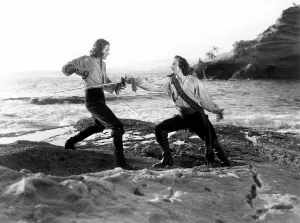 Duel Prints: CAPTAIN BLOOD, Errol Flynn, Basil Rathbone, 1935
