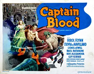 Ship Prints: CAPTAIN BLOOD, Olivia de Havilland, Errol Flynn, 1935