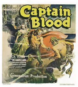 Images Dated 19th May 2009: CAPTAIN BLOOD, window card, from left: Olivia de Havilland, Errol Flynn, 1935