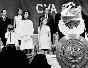 Caroline Prints: Captain Earl Yates (on right, saluting)