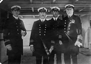 Titanic Prints: Captain Edward Smith (right), of the RMS Titanic