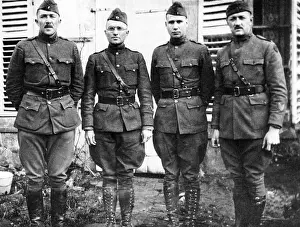 Jodhpurs Prints: Captain Harry Truman (2nd from left) commanded Battery D