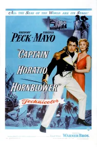 Mayo Prints: CAPTAIN HORATIO HORNBLOWER, Gregory Peck, Virginia Mayo, 1951
