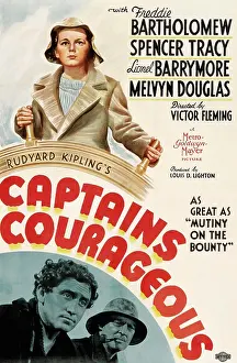 Lionel Prints: CAPTAINS COURAGEOUS, Freddie Bartholomew, Spencer Tracy, Lionel Barrymore, 1937