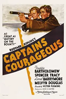 Telescope Prints: CAPTAINS COURAGEOUS, from left: Freddie Bartholomew, Spencer Tracy, 1937