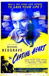 Images Dated 14th June 2013: THE CAPTIVE HEART, British poster, Michael Redgrave, Rachel Kempson, 1946