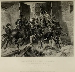 Canada Prints: Capture of Fort George. Col