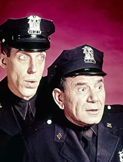 Fred Prints: CAR 54, WHERE ARE YOU?, from left: Fred Gwynne, Joe E. Ross, 1961-1963