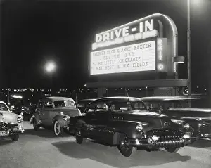 Cinema Prints: Cara at the Whitestone Bridge Drive-In Theater which opened in August 1949