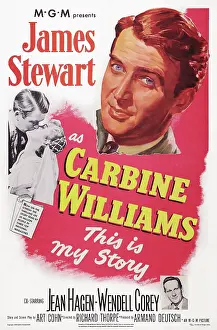 Biography Prints: CARBINE WILLIAMS, US poster, top: James Stewart