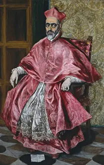 CARDINAL FERNANDO NINO DE GUEVARA, by El Greco, 1600, Spanish Renaissance painting, oil on canvas