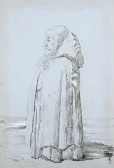Nose Prints: Caricature of Father Agathon, by Pier Leone Ghezzi