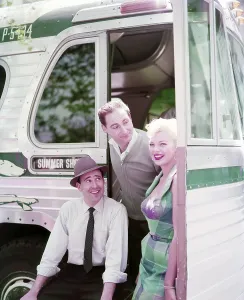 Caesar Prints: Carl Reiner, Sid Caesar (center), Barbara Nichols (right), 1955