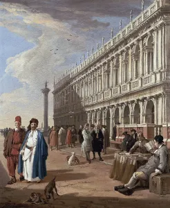 18th C Prints: CarlevarisLuca. Venice: The Piazzetta